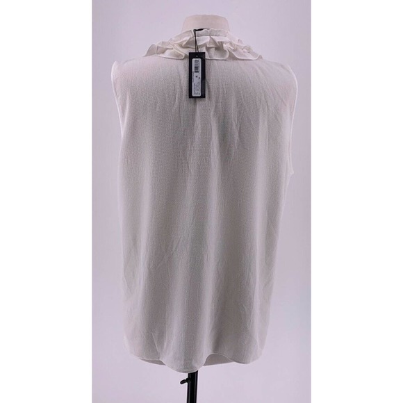 **3-for-$30** Le Gali Hillary Blouse Ivory Tie Neck  XXL - Picture 5 of 11